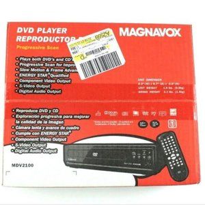 Magnavox Mdv2100/f7 Dvd Player W/progessive Scan
